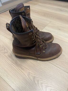 Carolina Steel Toe Spruce Logger 8" Waterproof Work Boots Men’s 11